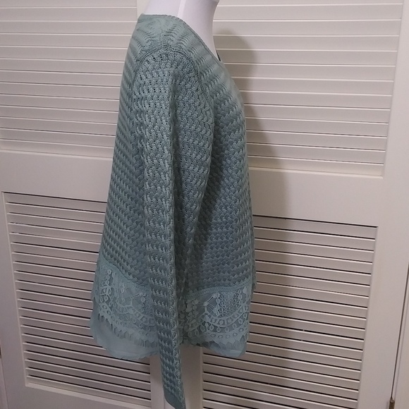 Anne French Long Sleeve Sweater with Lace Detail - Picture 8 of 8